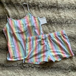 Calvin Klein Multicolor Striped Sleepwear Set